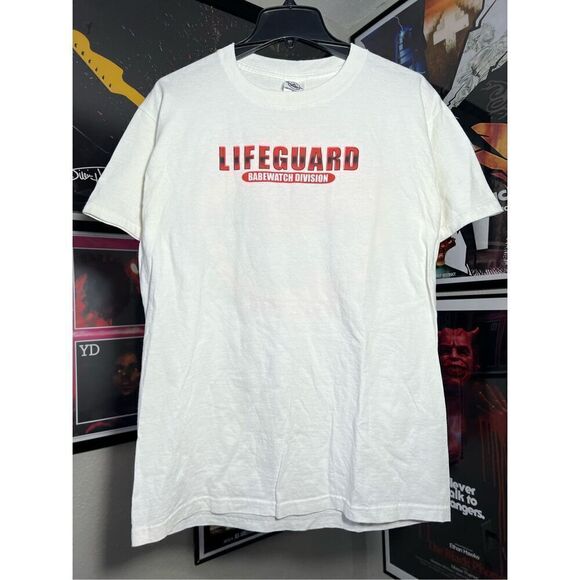Vintage Y2K Lifeguard Babewatch Division Tee - Picture 3 of 5
